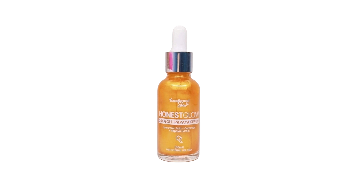 Transformed Skin HONEST GLOW 24K Gold Papaya Serum (30ml)