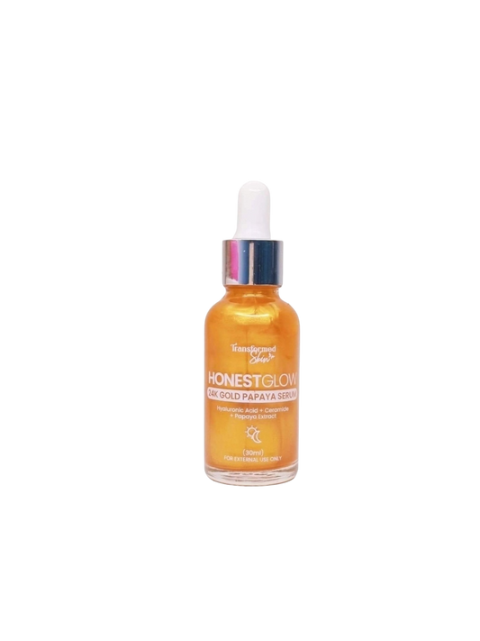 Transformed Skin HONEST GLOW 24K Gold Papaya Serum (30ml)