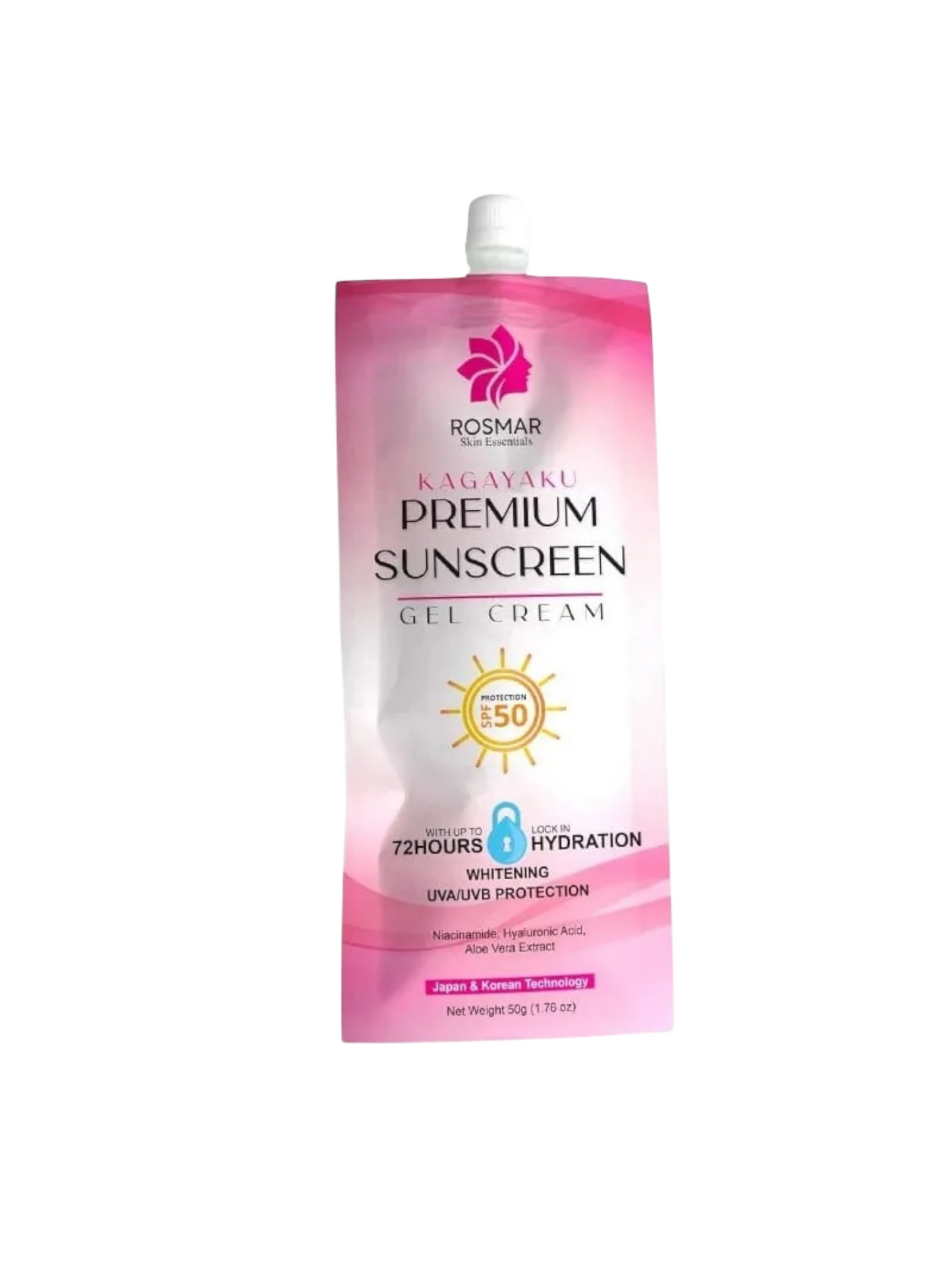Rosmar Kagayaku Premium Sunscreen Gel Cream SPF50 50g