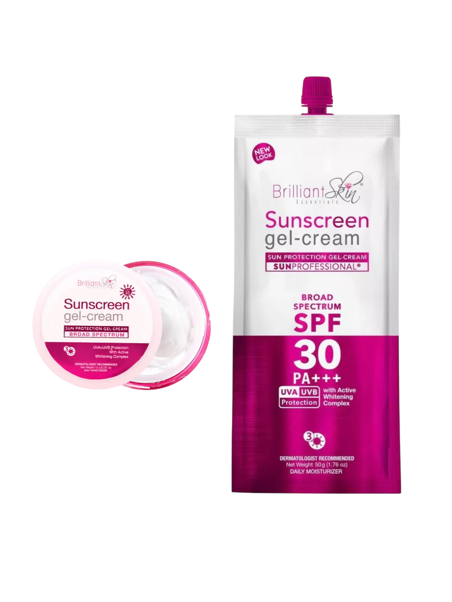 Brilliant Skin Essentials Sunscreen Gel Cream SPF 30 (10g-50g)